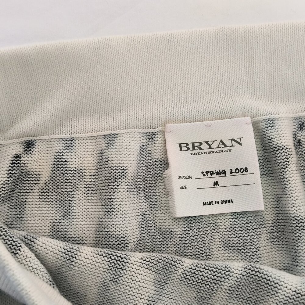 Bryan  Women's Navy and White Skirt  100% Cotton Size M - Picture 2 of 5